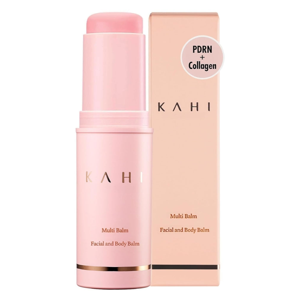 KAHI Wrinkle Bounce Multi Balm Stick | PDRN Collagen Wrinkle Stick | Korean Skin Care |All-in-One Hydrating Lip Balm Eye Cream Neck Cream Make Up Base & Face Mist Moisture Balm