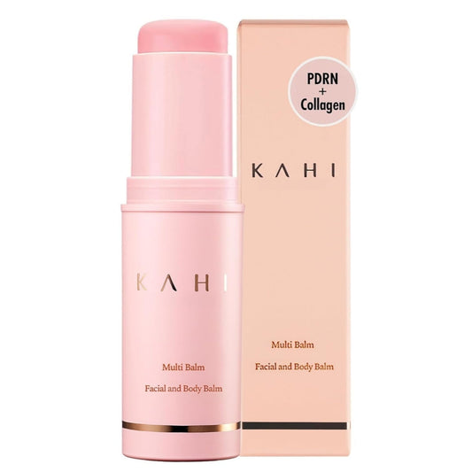 KAHI Wrinkle Bounce Multi Balm Stick | PDRN Collagen Wrinkle Stick | Korean Skin Care |All-in-One Hydrating Lip Balm Eye Cream Neck Cream Make Up Base & Face Mist Moisture Balm
