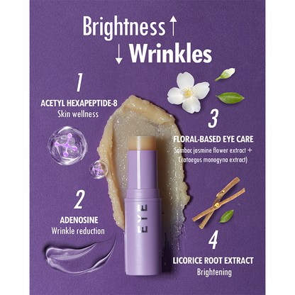 Eye Balm Stick & Moisture | Under Eye Brightener & Glow | Hydrating Stick & Multi-Purpose Korean Cream Dark Circles & Fine Lines (0.32 oz)