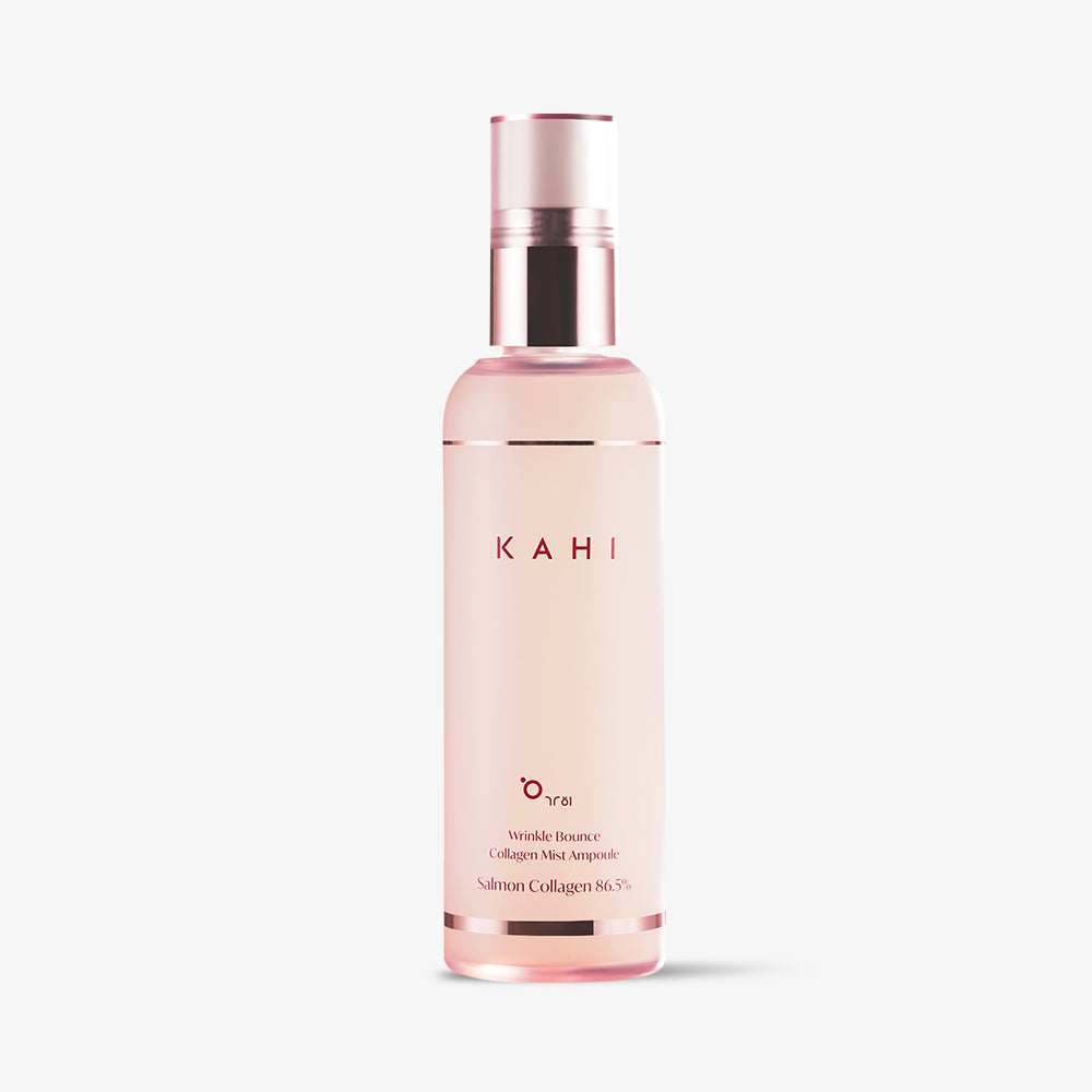 Wrinkle Bounce Collagen Mist Ampoule, Salmon Collagen Infused Face Mist, Long Lasting Hydration Anti Fine Line Firming Spray, On The Go Makeup Setting Korean Skin Care